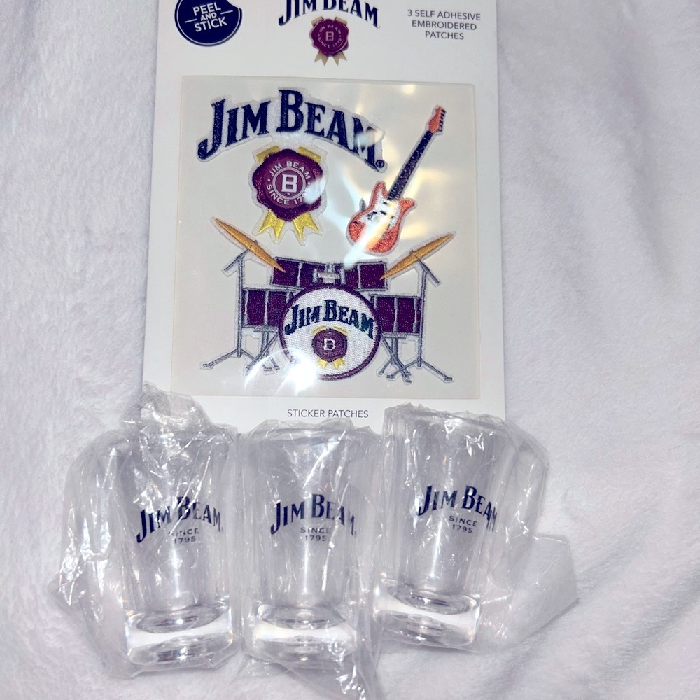 Jim Beam Clear Shot Glass Set gift stocking
